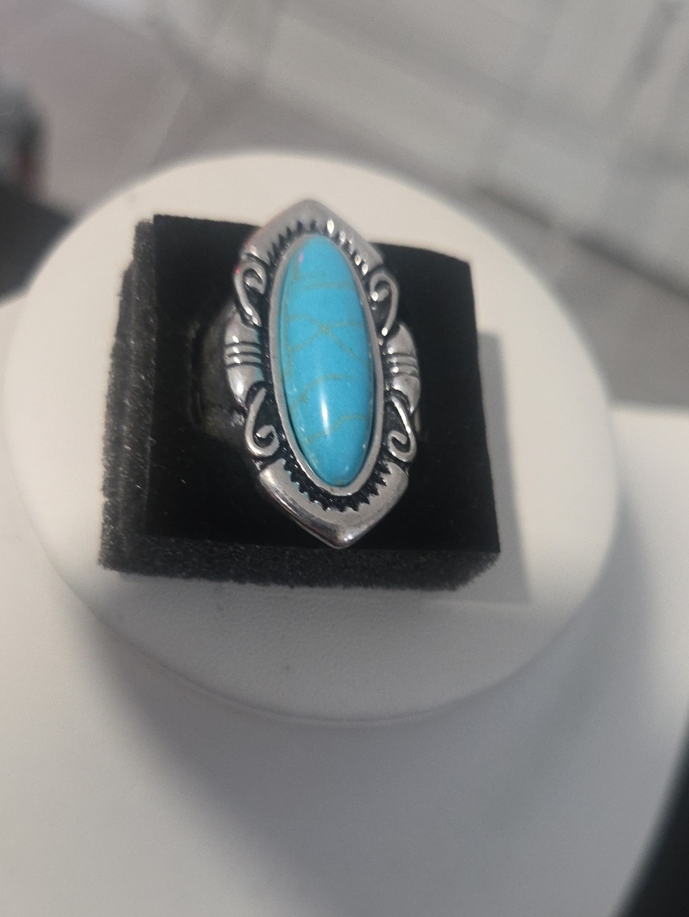 Paparazzi Sante Fe Serentity Blue Ring NWT